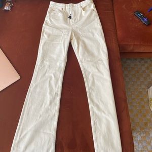 Cream Bootleg Jeans BRAND NEW (Motel Rocks)
